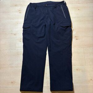 Free Soldier Men's Fleece-Lined Softshell Tactical Navy-Blue Pants Size 38